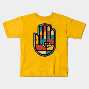 Colorful Graphic Lucky Hand Kids T-Shirt